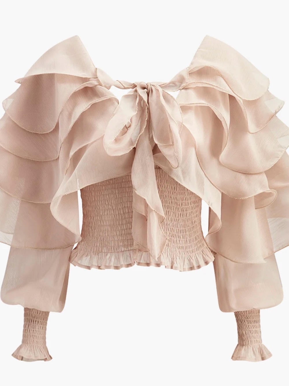 NWT Commense Women's Ruffle Blouse - M - Picture 4 of 9